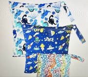 Worek torba na brudne pieluchy pampersy mokre ubranka wodoodporna 3 sztuki