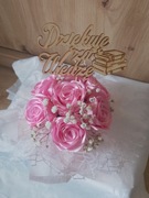 Bukiety wieczne ze wstążki 