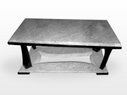 Stół, ława z granitu. Czarny Szwed, Kaszmir White 