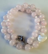 Naszyjnik z jaspisu i ceramicznego serca