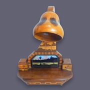 Lampa Carlos Zipperer Art Deco 1920-40 Kałamarz Rio De Janeiro