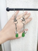 Kolczyki boho chainmail chainmaille fairy elf