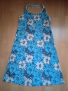 sukienka niebieska w kwiaty, rozmiar S/36