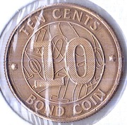ZIMBABWE 10 centów 2014, KM# 18, UNC