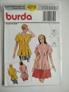 Wykroje krawieckie Burda 4319, rozm. 38.