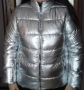 Nowa kurtka dziecięca roz. 42 srebrna 