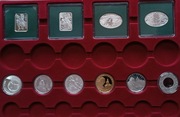 Zestaw srebrnych monet 10x10zł  140g AG925