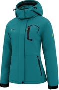 Kurtka damska narciarska, ciepła GEMYSE zielona, L