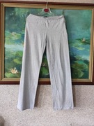 bawełniane spodnie dresowe  z szerokimi nogawkami dzwony szwedy kuloty