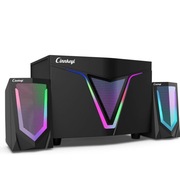 Głośnik komputerowy 2.1 zasilany przez USB z subwooferem BT USB rgb
