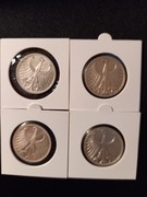 5 Marek z 1968,70, 73 r , srebro - 4 szt 