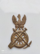 Orzełek II RP Służby drogowej oryginał piękny stan