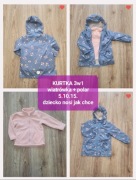 Kultowa Kurtka 3w1 5.10.15 – Rośnie razem z dzieckiem dziewczynka 