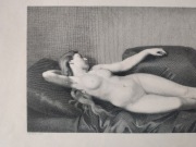 Śpiąca kobieta Henner Erotyka akt ca.1880