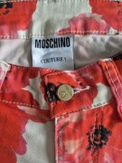  Spodnie Moschino Couture – oryginalne – kwiatowy wzór – rozmiar 29 / M