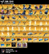 Konto Fortnite 454 Skinów, Gold Kratos, Leviathan Axe,Renegade Raider,950VB