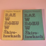 Raz w roku w Skiroławkach Nienacki tom 1 i 2 wyd. pierwsze 1983