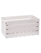 Biała skrzynka drewniana vintage