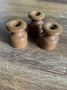 Uchwyt przewodu loft retro ceramika brązowy