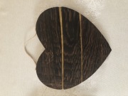 Serce z opalonego dębu