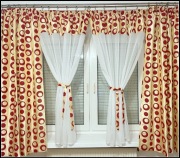 Firana gotowa z zasłonami 