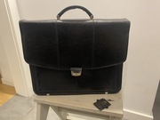 Aktówka / teczka / torba męska skórzana czarna - Galskór