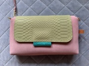 Zuzia Górska torebka minimini clap różowa skórzana pudrowa oliwkowa nubuk