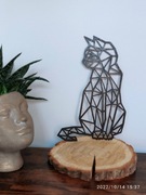 Geometryczny kot 30 cm sklejka 