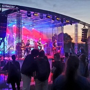 Scena estrada mobilna dach łukowy 8x6 wynaje