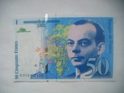 BANKNOT  FRANCJA 50 Franków 1993 r. seria  N