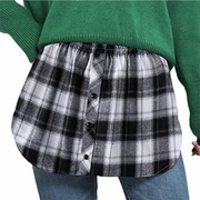 SPÓDNICZKA SZKOCKA W KRATKĘ SZARA ROZMIAR M