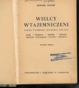 Wielcy wtajemniczeni - Edward Schure 1938