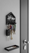 Wieszak na Klucze "Home" z Półeczką – Organizer ścienny 3D
