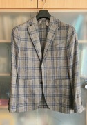 Marynarka we włoskim stylu The Tailoring Club, wełna + len, rozm. 48 slim