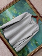 bluza sweter oversize damska  polar cekiny metaliczna błyszcząca szara