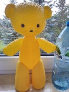 Stara zabawka z czasów Prl kolekcja plastik miś misio