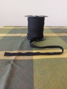 Lamówka bawełniana zaprasowana - kolor czarny, 47 mb