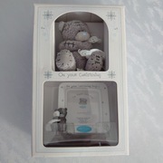 Ramka + miś prezent na chrzest