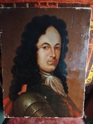 Stary portret mężczyzny w pancerzu