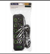 PRZEDŁUŻACZ 4x USB 5 GNIAZD 3m USB ŁADOWARKA TYP-C CZARNY LISTWA ZASILAJĄCA