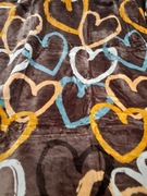 Koc Elway, gruby akrylowy 160x210 SERCA NA BRĄZIE