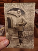 Żołnierz pruski, pikelhauba, bagnet. Piękne