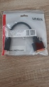 Lindy 41004 adapter kablowy 0,15 m DisplayPort DVI-D Czarny