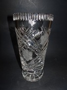 Kryształowy wazon, PRL, vintage, retro