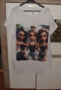 bluzka lub sukienka _tunika z dziewczynami r. L/XL_