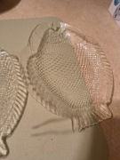 Kryształowa rybki tacki 2 sztuki 