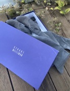 Stuart Weitzman leathear boots skorzane szare