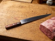 Vintage Japoński nóż Gyuto Minamoto Masakane 270mm stal węglowa