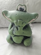 Figurka ceramiczna duża ozdoba żaba z ceramiki