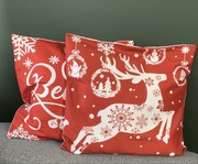 Świąteczne poszewki dekoracyjne 45z45 komplet 2 szt. Boże Narodzenie